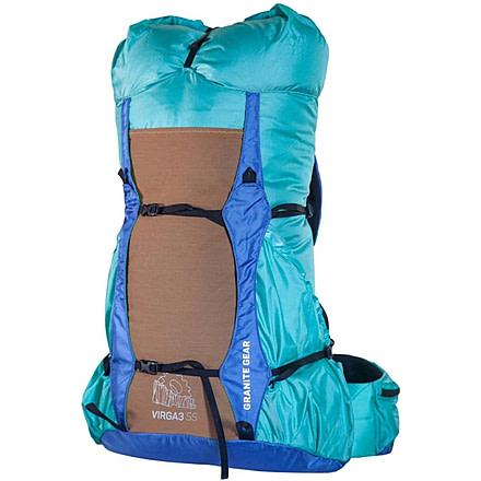 Granite Gear Virga3 Eco 55L Backpack - Womens, Short Torso, Roller Teal/Purblue, 55L, 52032-4034-PC