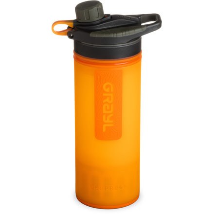 Grayl GeoPress Purifier Bottle, Visibility Orange, 24 oz, 400-ORN