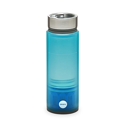 Grayl Quest With Tap Filter - Water Filtration Bottle-Blue