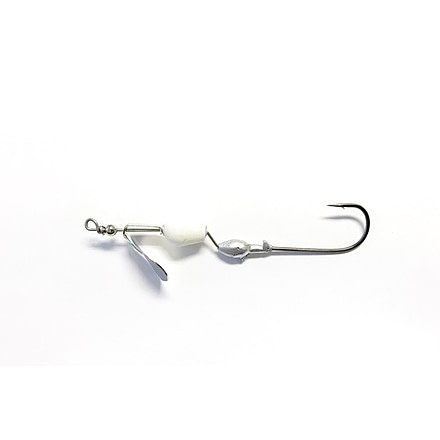 Greenfish Tackle Ploppin Toad Toter, Nickel/White, PTTNW