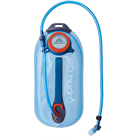 Gregory 3D QuickDry Hydro Reservoir, 2 Liters, Ocean/Orange, One Size, 145286-1624