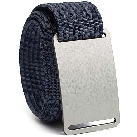 Grip6 Standard Silver Buckle w/Navy Strap, 38, SB-GRANITE-MS-BLJ-1.5-38
