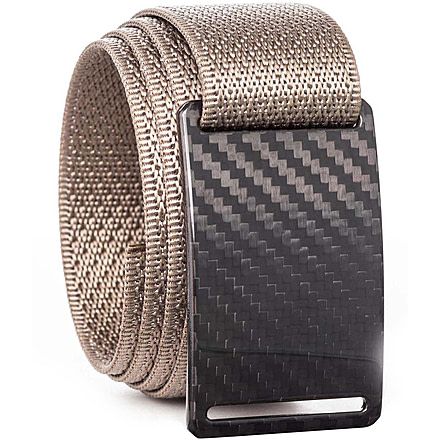 Grip6 Standard Woven Carbon Fiber Buckle w/Brown Strap, Black/Brown, 42, SB-DARKMATTER-ES-TMB-1.5-42