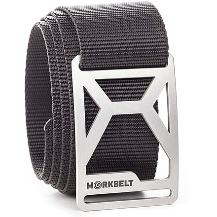 Grip6 Workbelt Pro Black Buckle w/Black Strap, 34, WB-NINJA-PRO-WS-COA-1.75-34