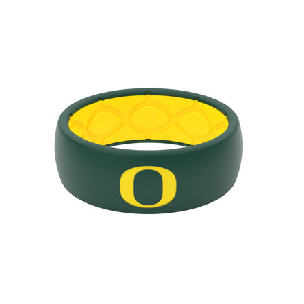 Groove Life Original - Collegiate Oregon Full Logo Silicone Ring, Green, 11, 10374
