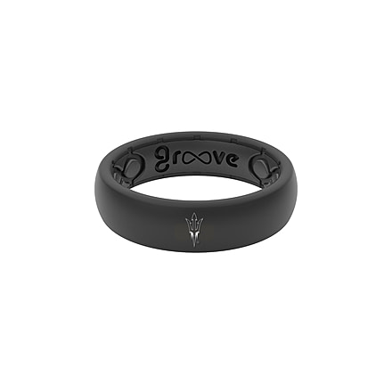 Groove Life Thin - Collegiate Arizona State Silicone Ring, Black, 10 TGV-RNG-TN-CL-AZST-BK-10