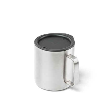 GSI Glacier Stainless 15oz Camping Double Wall Cup, Brushed, 63240