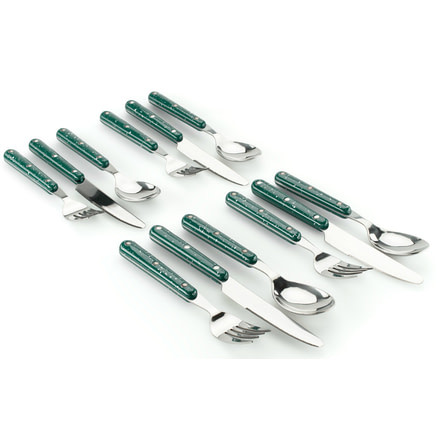 GSI Pioneer Cutlery Set-Green-Set of 4
