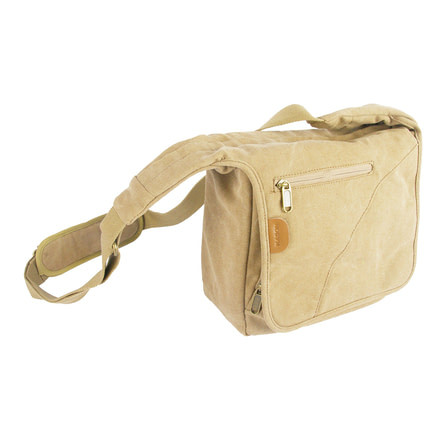 GTX Easy Camera Shoulder Bag, Kahki Tan/ Tan Faux Suede, Small/Medium, W-9.5in x H-9in x D-4.5in Z-EC8223