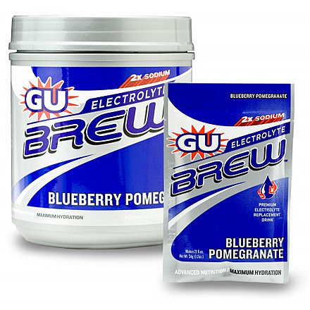 GU Blueberry Pomegranate Electrolyte Brew Canister-35 servings