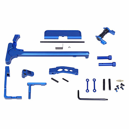 Guntec USA AR-15 Accent Kit, Anodized Blue, ACC-KIT-BLUE