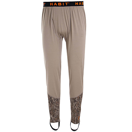 Habit Buck Hills Base Layer Pant, Mossy Oak New Bottomland / Timber Wolf, Medium, BL10033-M-8-6-M-3D6