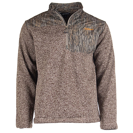 Habit Crater Valley 1/4 Zip Sweater - Mens, Fleece, Mossy Oak New Bottomland, Medium, FJ10083-M-8-6-M-3H7