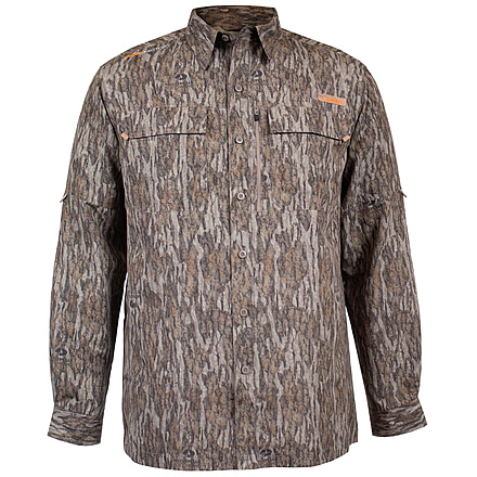 Habit Hatcher Pass Camo Guide Shirt - Mens, Long Sleave, Mossy Oak New Bottomland, Extra Large, TS10409-M-8-6-XL-014