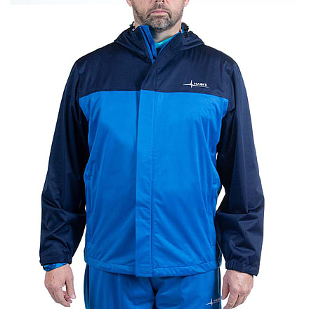 Habit Roaring Springs Packable Rain Jacket - Mens, 2-Tone Peacoat-Marlin blue, Extra Large, RS10007-1E4-XL