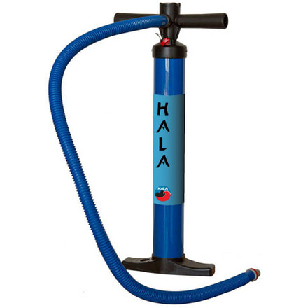 Hala Dual Action Hand Pump with Gauge - Blue