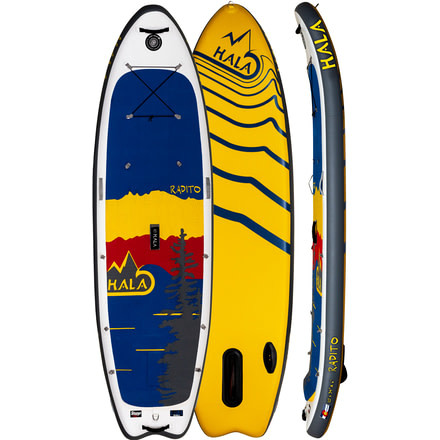 Hala Radito Stomp Box Inflatable Sup Board, w/Backcountry Rolling Backpack, BD17DT01
