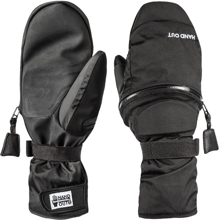 Hand Out Gloves Kids Sport Mitten, Black, L HOKS-MLB