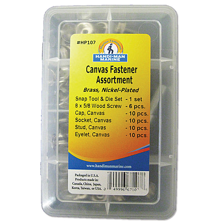 Handi-Man Marine Canvas Fastner Kit - 47 Pieces 64923