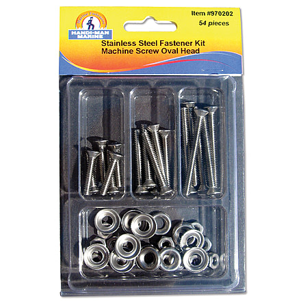 Handi-Man Marine Phillips Oval Head Machine Screw Kit - 54 Pieces 64928