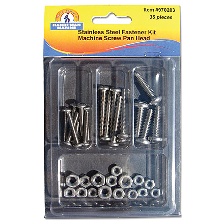Handi-Man Marine Phillips Pan Head Machine Screw Kit - 36 Pieces 64933