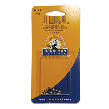 Handi-Man Marine Phillips Self Tapping Pan Screw - 4 x 1/2 70328