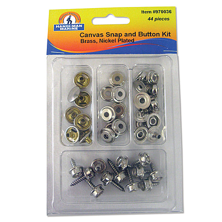 Handi-Man Marine Small Canvas Snap &amp; Button Kit - 44 Pieces 64949
