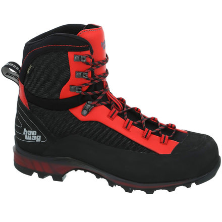 Hanwag Ferrata II GTX Mountaineering Boot- Mens, Black/Red, Medium, 12.5 US, H100100-12055-12.5