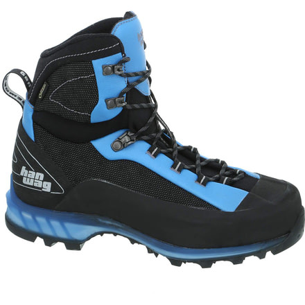 Hanwag Ferrata II GTX Mountaineering Shoes - Womens, Black/Ocean, Medium, 7 US, H100101-12490-7