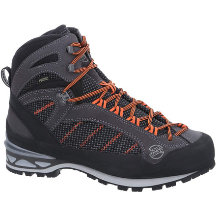 Hanwag Makra Combi GTX Mountaineering Boots - Mens, Asphalt/Orange, Medium, 7 US, H11100-64023-7
