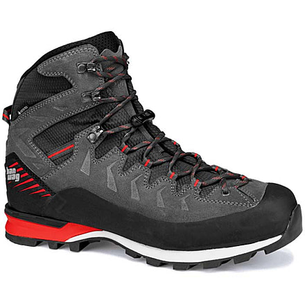 Hanwag Makra Pro GTX Shoes - Mens, Asphalt/Red, 13, H100500-064055-13