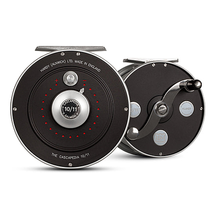 Hardy Cascapedia Fly Reel, 1.0/1, Right/Left, 4/5, Black/Silver, HRECASB010