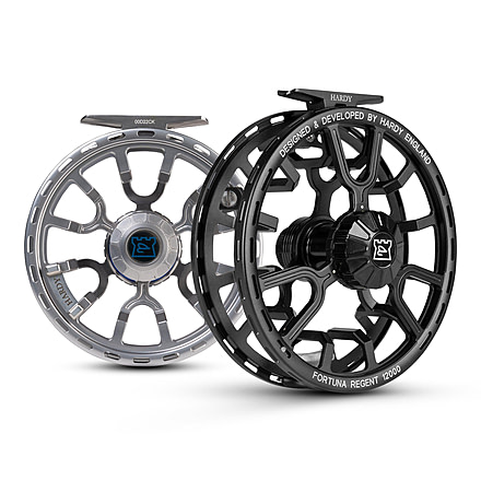 Hardy Fortuna Regent Fly Reel, 1.0/1, Right/Left, 8000, Black, HREFTR08B