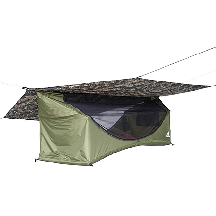 Haven Tents Haven XL Tent, Forest Camo, Lightweight 20d Rainfly, Orange Insulated Pad, 7677113336046