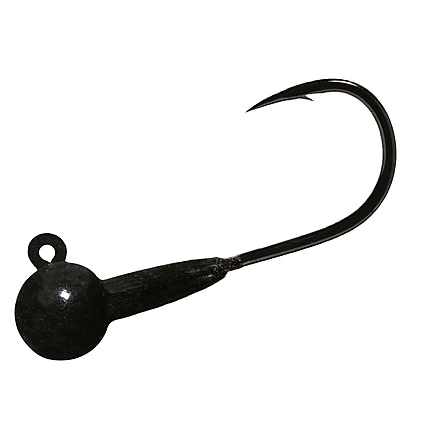 Hawken Outdoors Aerojig Twitching Jighead, 1/2 oz, Black Sparkle 3/Pack, 4/0 Gamakatsu, ATP12005