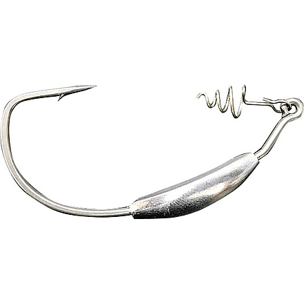 Hayabusa Wide Gap Weighted Hook with Screw Lock -1/4oz, Fluorine NRB Coat, Size 5/0, 3 Per Pack, EC952-5/0-1/4