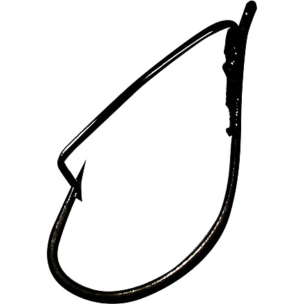 Hayabusa WRM136 Weedless Finesse SP Hook, Black Matte, Size #4, 5 Per Pack, EC13681-4