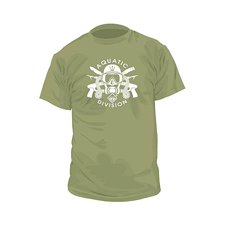 Hazard 4 Aquatic Division Cotton T-Shirt - Men's, OD Green, Extra Small, APRG-AQUD-ODG-XS