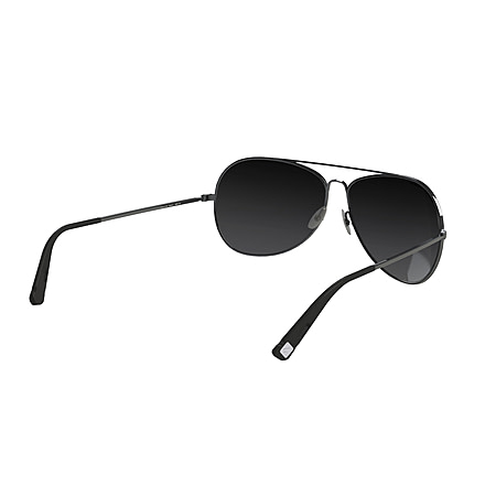 Hazard 4 Daisycutter Modern Regular Aviator Sunglasses, Men's, Silver Frame, Gray Lens, EYE-DSY-R-SLV