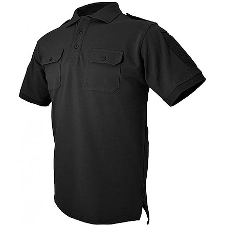 Hazard 4 QuickDry LEO Uniform Polo Shirt - Men's, Black, Small, APR-QDLEO-BLK-S
