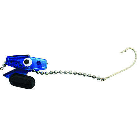 Head Start Lures Diver Rigging System, Floating, with Hook and Chain, 1-3/4oz, Translucent Blue, D103-B