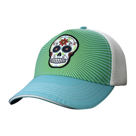 Headsweats Teal Sugar Skull 5 Panel 7755 401spTSS