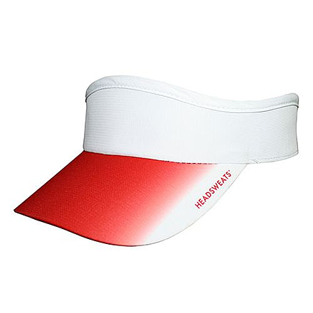Headsweats Velocity Visor, White Eventure w/ Red, Multi, HEA-11579