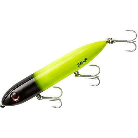 Heddon Super Spook Topwater Walking Bait, 5in, 7/8oz, Chart/Black Head, X925622