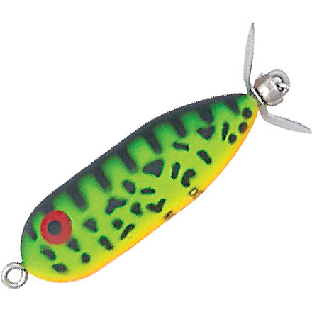 Heddon Tiny Torpedo Topwater Prop Bait, 1-7/8in, 1/4 oz, Fluorescent Green Crawdad, X0360GRA