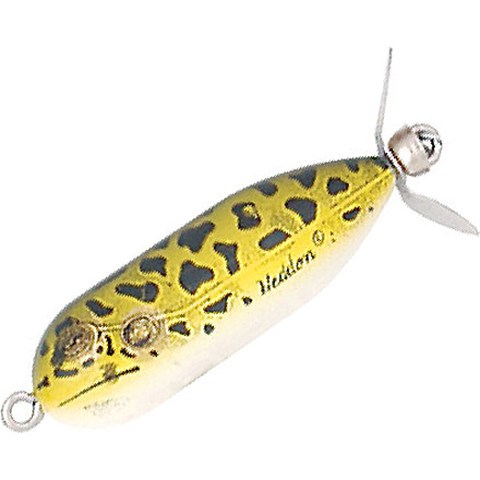 Heddon Tiny Torpedo Topwater Prop Bait, 1-7/8in, 1/4 oz, Natural Leopard Frog, X0360NF