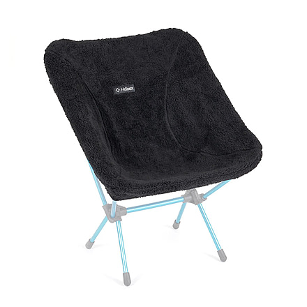 Helinox Fleece Seat Warmer Fitted Chair One Cover, Black, 10003305