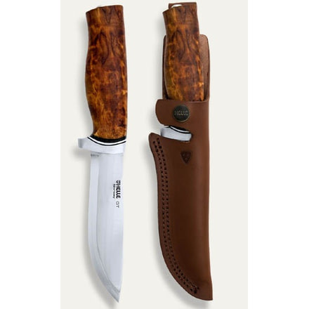 Helle GT Knife, Fixed Blade Knife, Triple laminated stainless steel