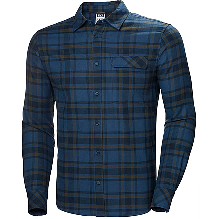 Helly Hansen Classic Check Long Sleeve Shirt - Mens, Blue Fog Plaid, 2XL, 62923-625-2XL
