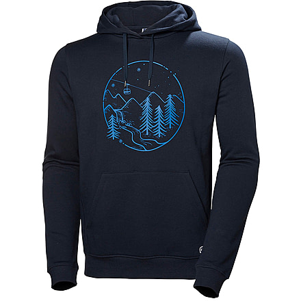 Helly Hansen F2F Cotton Hoodie - Mens, Navy, Medium, 62934-597-M